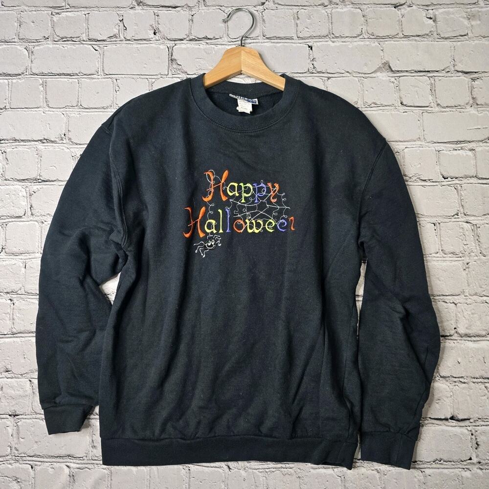 Endless Designs Vintage Cotton Happy Halloween Stitch Embroidered Fleece Medium‎